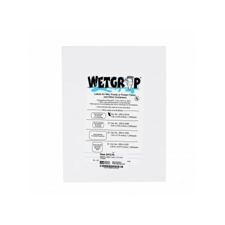 Diversified Biotech WetGrip Labels, Laser, 1.5-2.0ml, 1700/pk, 1700PK 247175